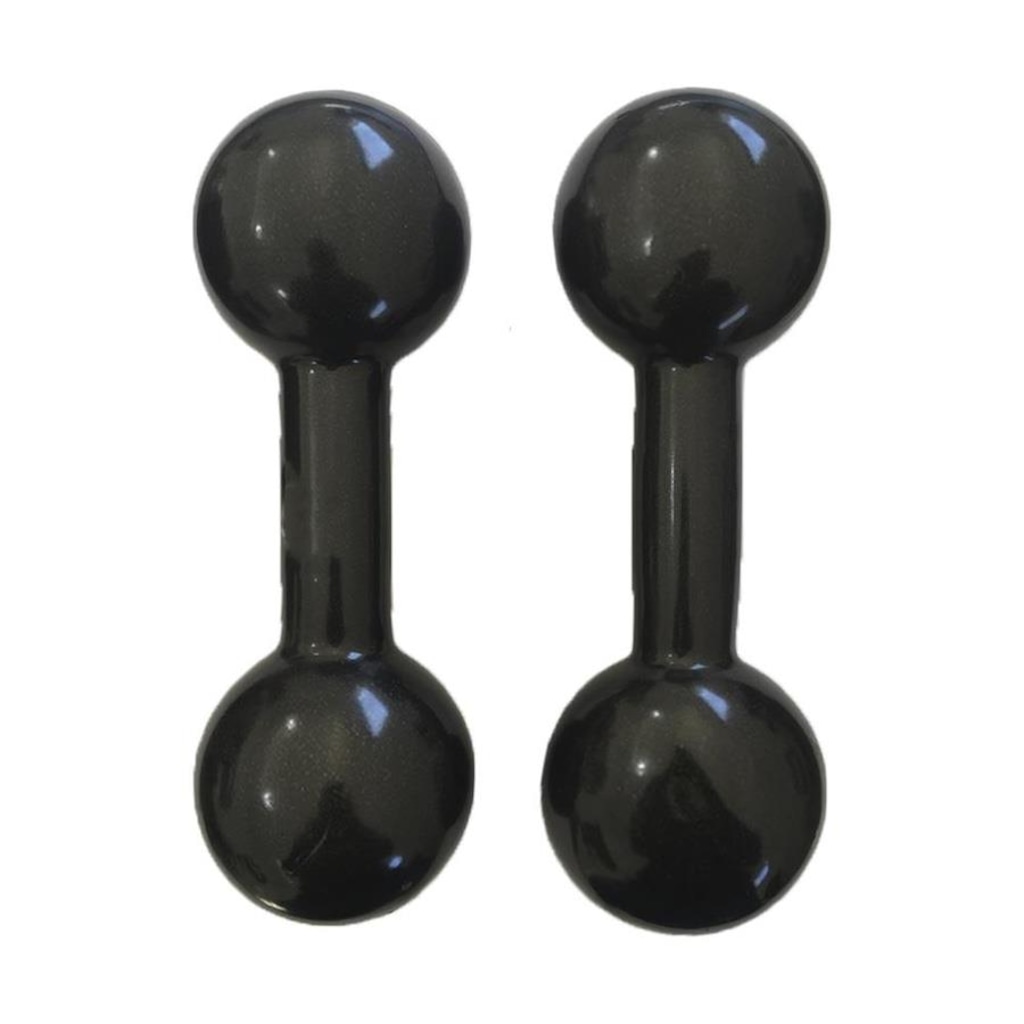 Imagem 3 do produto Halter Iniciativa Fitness Revestido 10Kg - Par