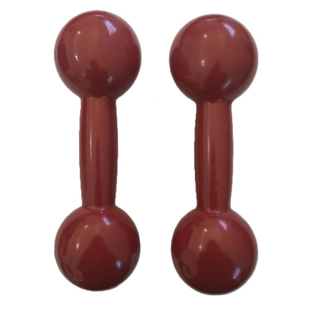 Imagem 2 do produto Halter Iniciativa Fitness Revestido 9Kg - Par