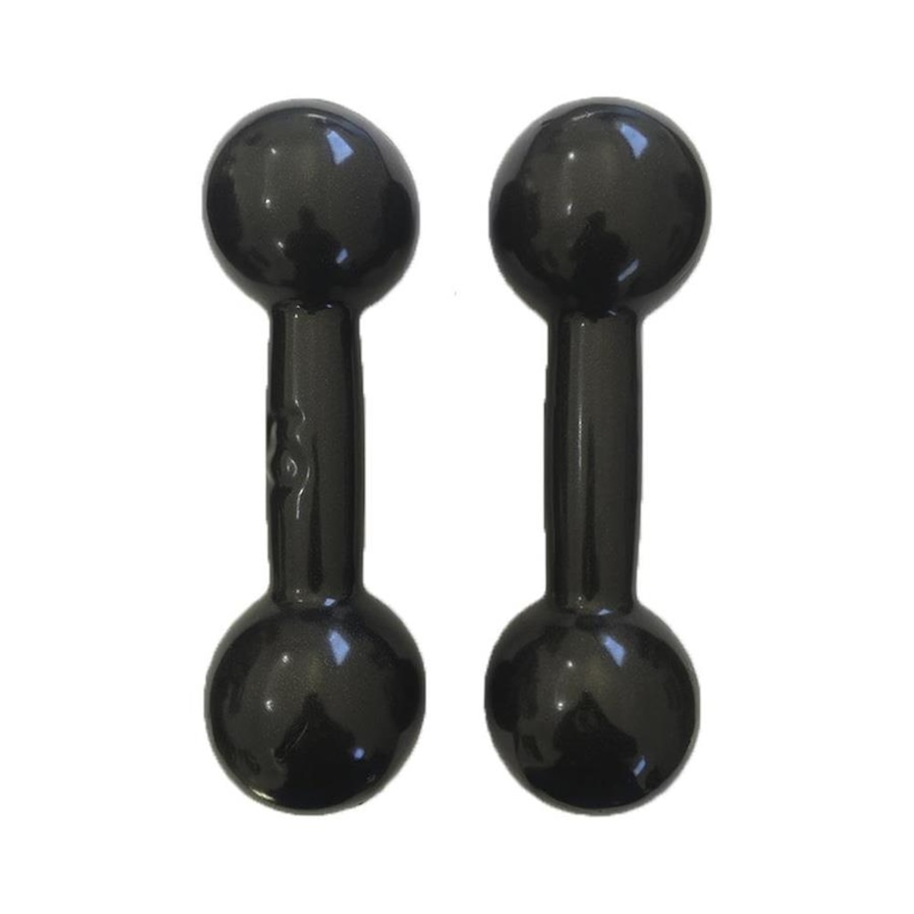 Imagem 2 do produto Halter Iniciativa Fitness Revestido 5Kg - Par