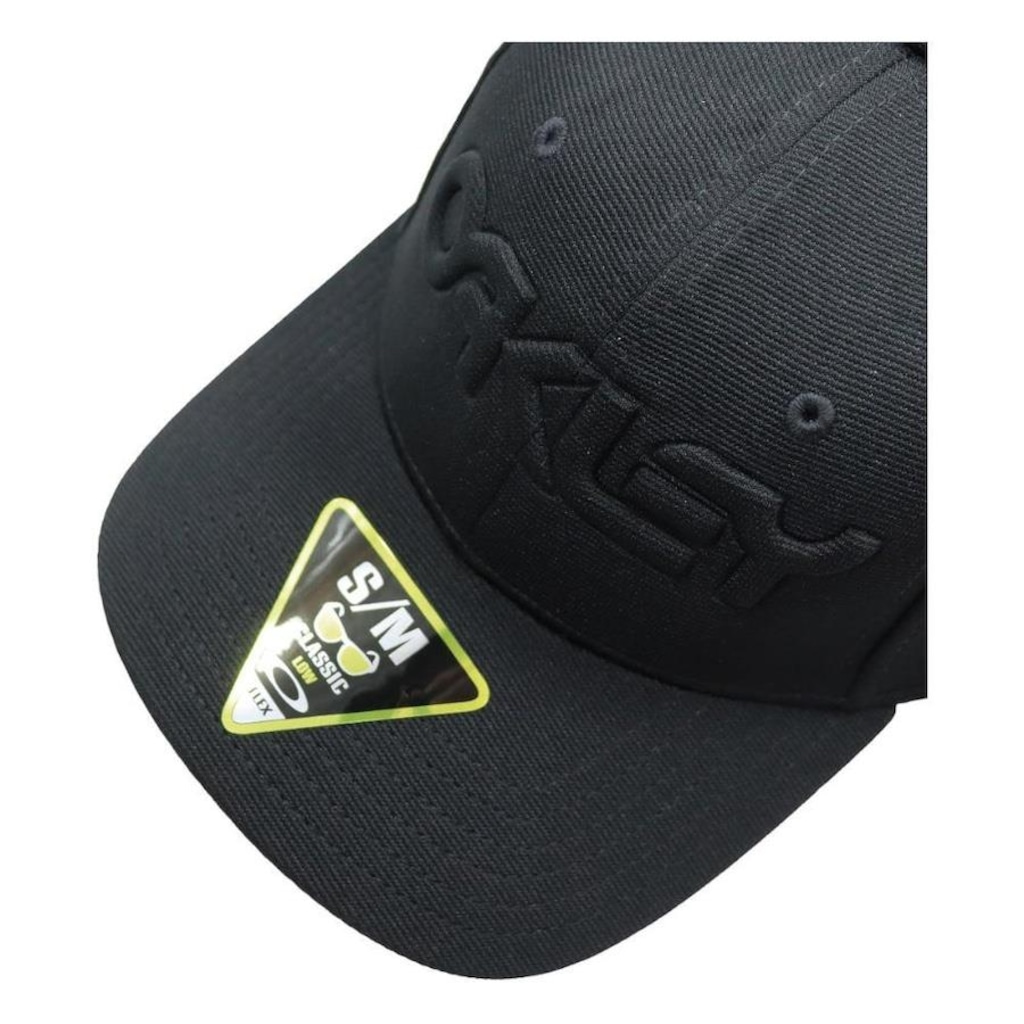 Imagem 4 do produto Boné Aba Curva Oakley 6 Panel Stretch Hat Embossed - Fechado - Adulto