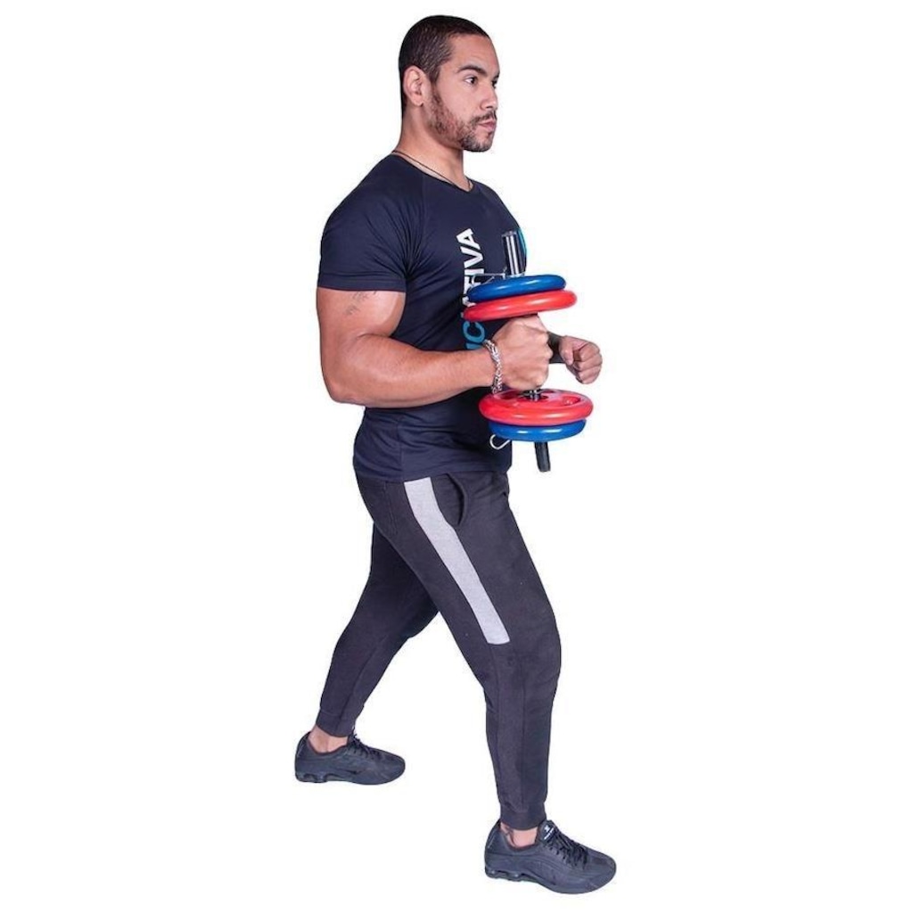 Imagem 3 do produto Anilha Revestida Iniciativa Fitness - 2kg