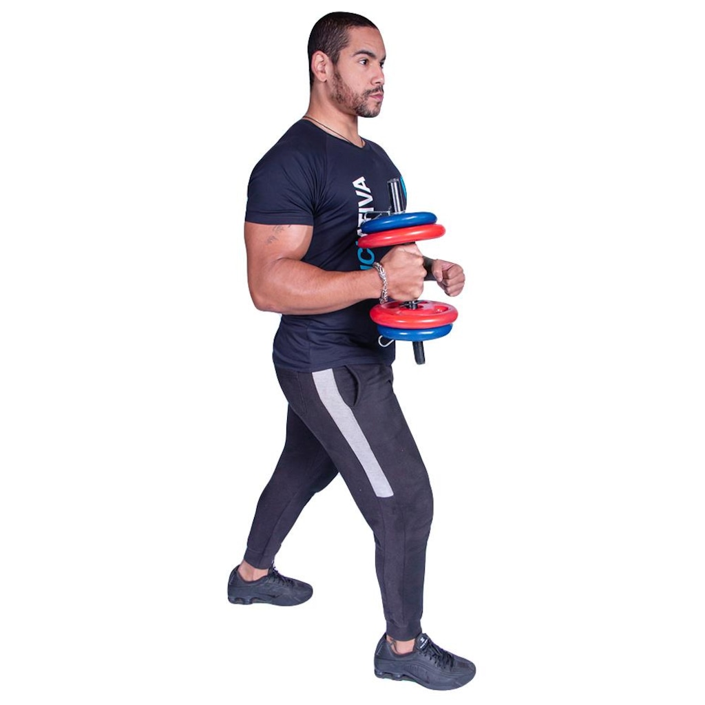 Imagem 3 do produto Anilha Revestida Iniciativa Fitness - 1kg