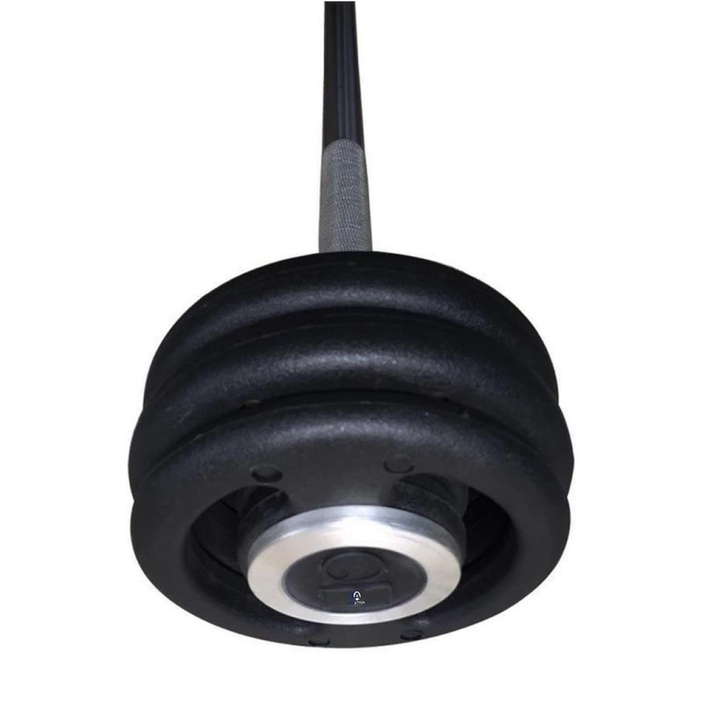 Imagem 3 do produto Barra Montada Iniciativa Fitness com Anilhas Injetadas - 28Kg