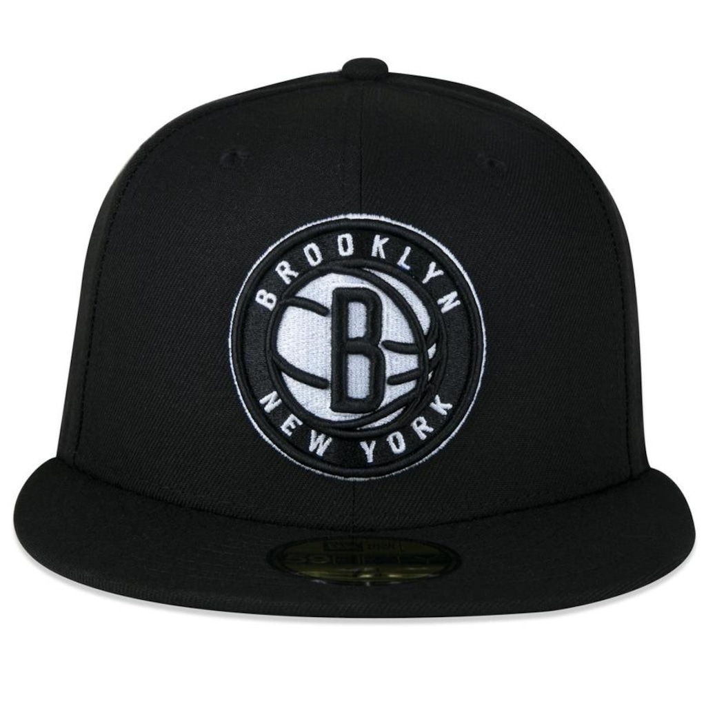 Imagem 2 do produto Boné Aba Reta New Era 59Fifty NBA Brooklyn Nets - Fitted - Adulto