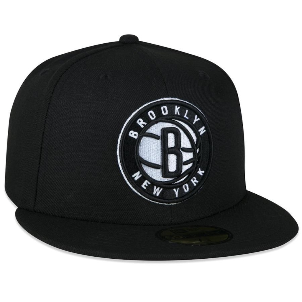 Imagem 3 do produto Boné Aba Reta New Era 59Fifty NBA Brooklyn Nets - Fitted - Adulto