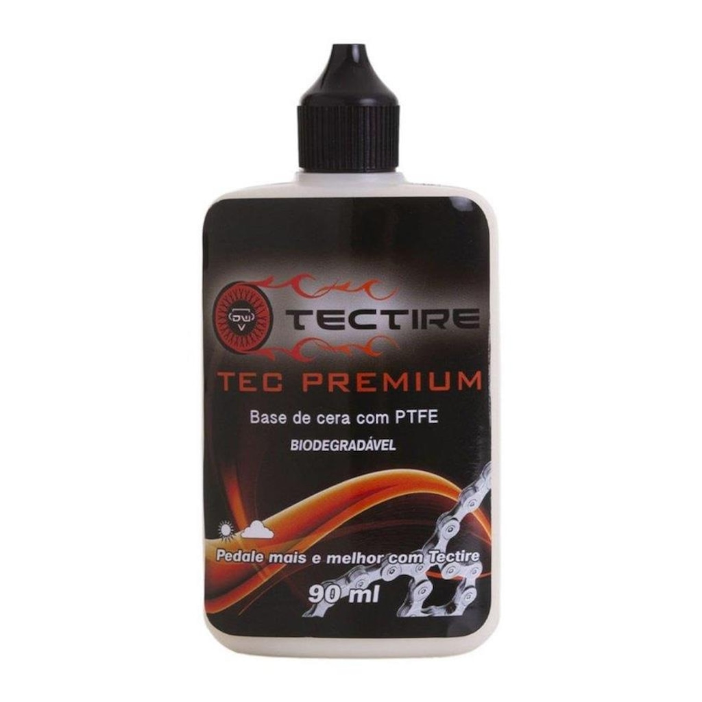 Imagem 2 do produto Lubrificante Corrente Bike Cera Tectire Premium - 90 ml - 2 Unds