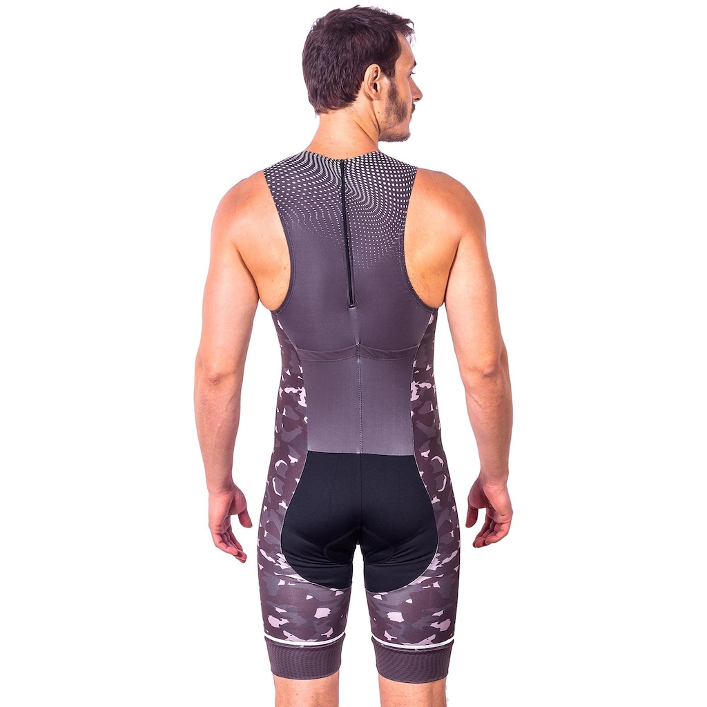 Imagem 3 do produto Macaquinho Kauna sem Mangas Triathlon Elite Camuflado Proteção UV50+ - Masculino