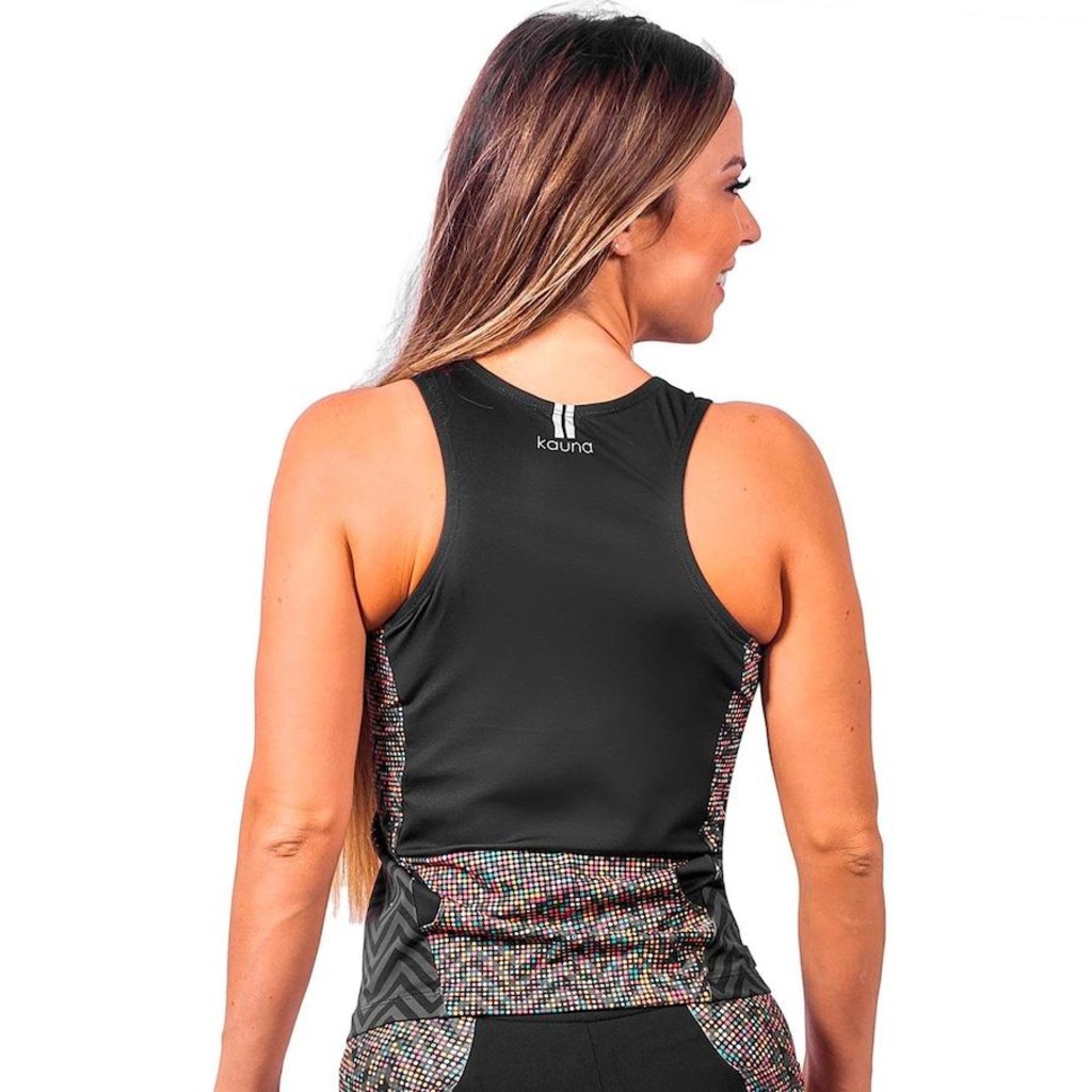 Imagem 2 do produto Camisa Kauna sem Mangas Triathlon Elite Pixel Proteção UV50+ - Feminina