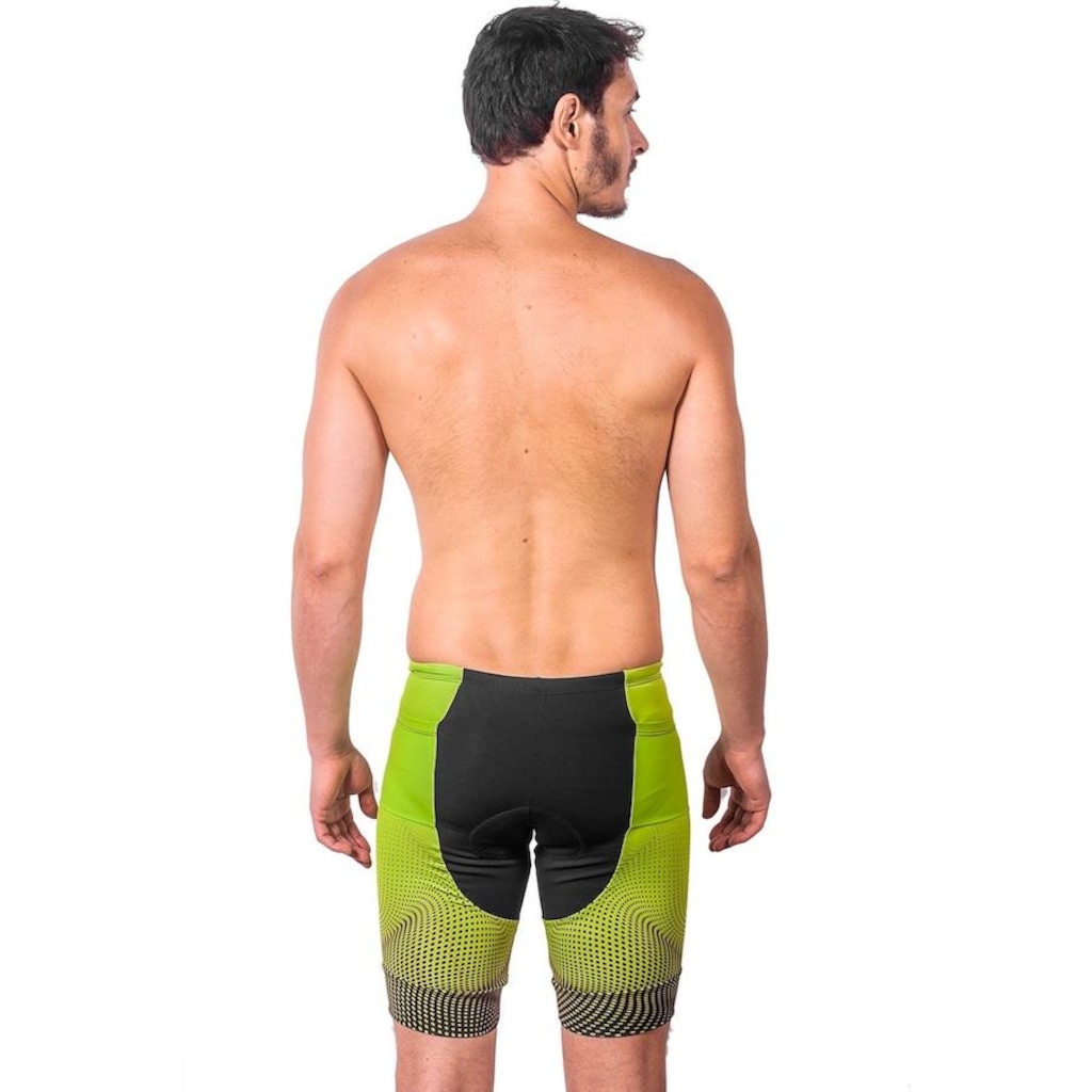 Imagem 2 do produto Bermuda de Triathlon Kauna Elite Fluor Power Proteção UV50+ - Masculina