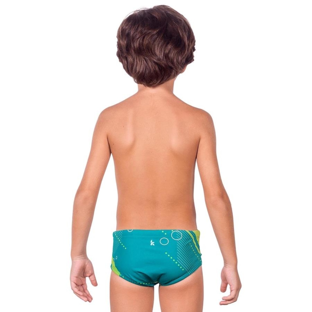 Imagem 2 do produto Sunga Kauna Fluor Geo Proteção UV50+ - Infantil