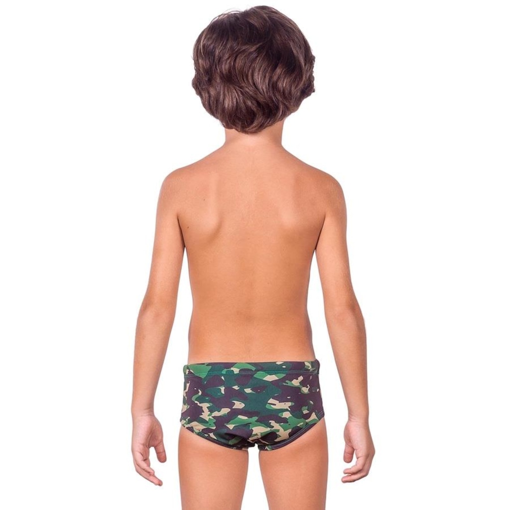 Imagem 2 do produto Sunga Kauna Camuflagem Militar Proteção UV50+ - Infantil