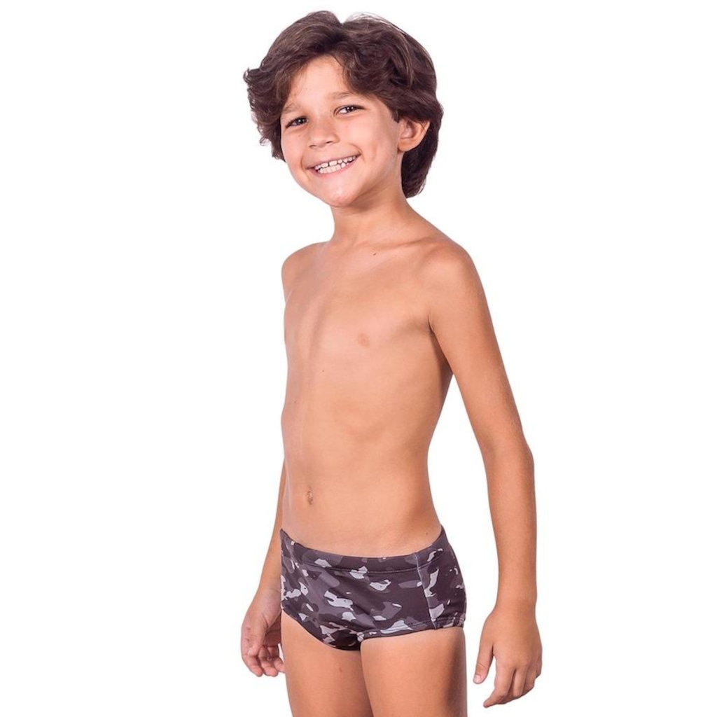 Imagem 3 do produto Sunga Kauna Camuflagem Noturna Proteção UV50+ - Infantil