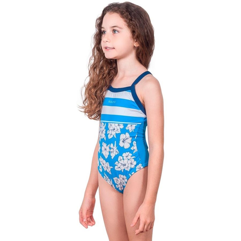 Imagem 3 do produto Maiô Kauna Hibiscus Proteção UV50+ - Infantil