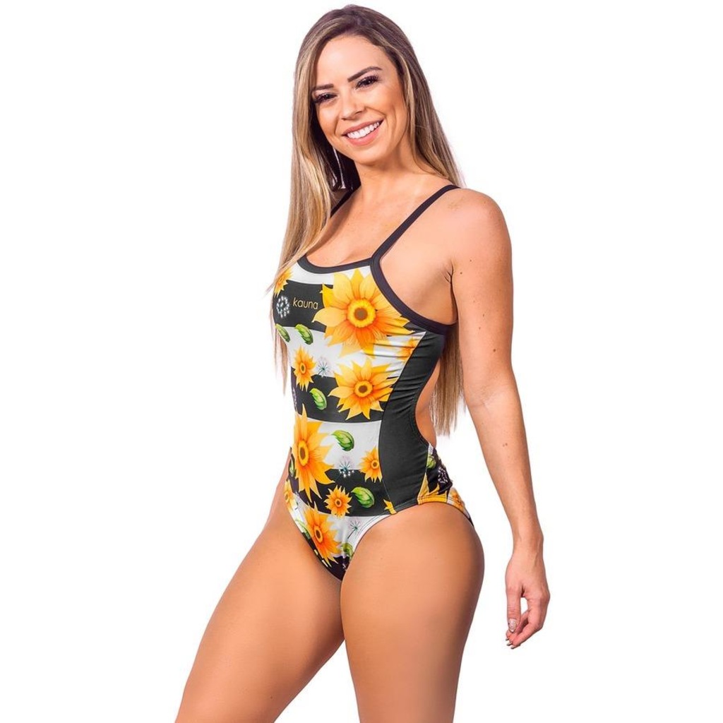 Imagem 3 do produto Maiô Kauna Sunflower Proteção UV50+ - Feminino