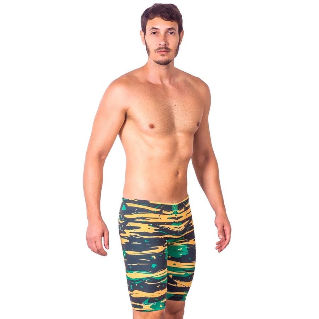 Imagem 3 do produto Bermuda de Natação Kauna Camuflagem Serra Leoa Proteção UV50+ - Masculina