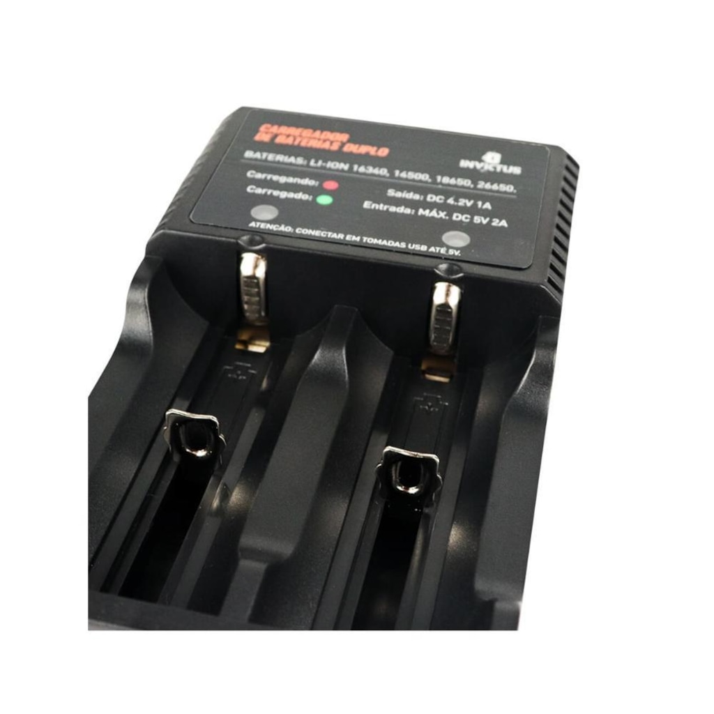 Imagem 5 do produto Carregador de Baterias Invictus Duplo Enterprise USB