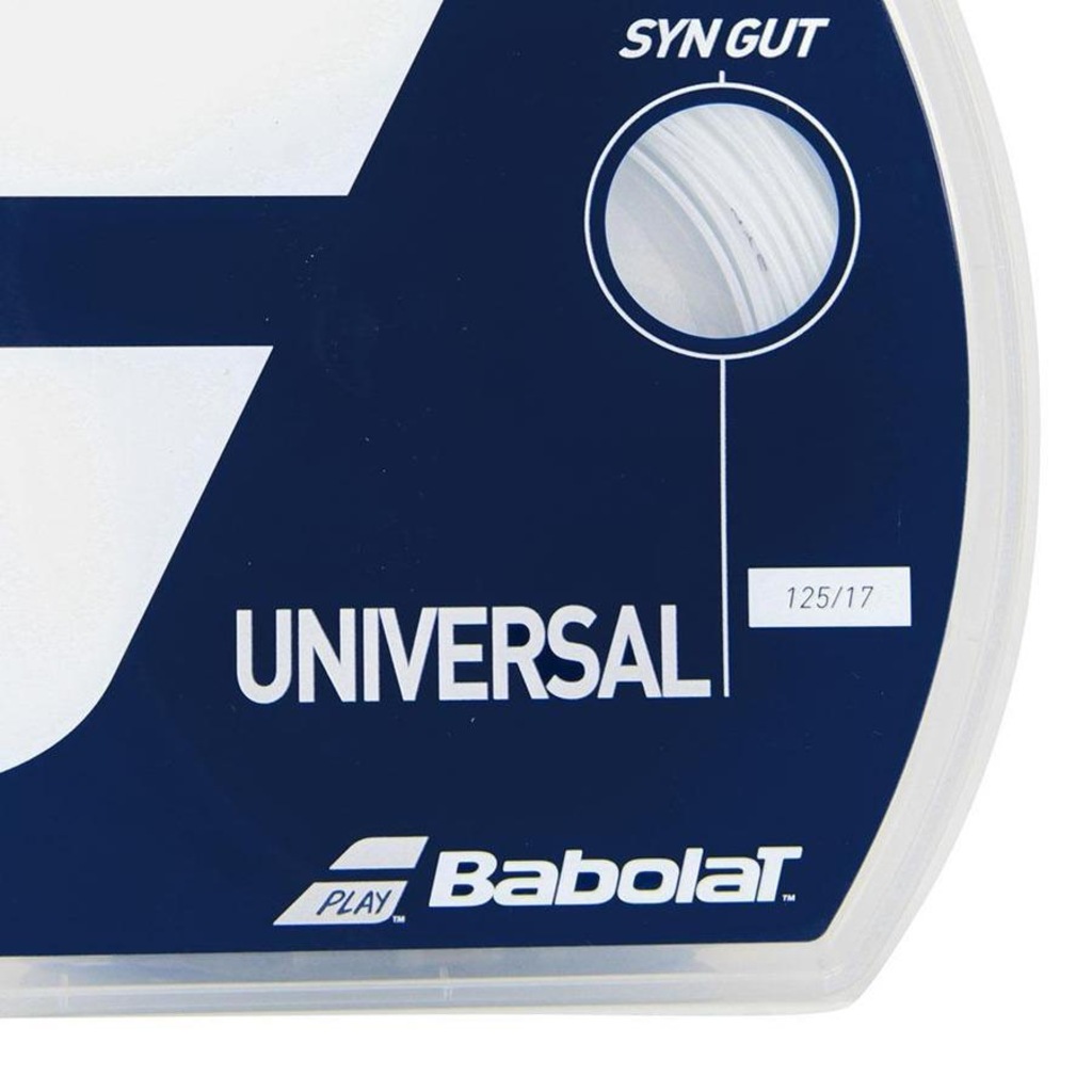 Imagem 2 do produto Corda Babolat Synthetic Gut Universal 17L 1.25mm - Set Individual - Pack com 03 Unidades