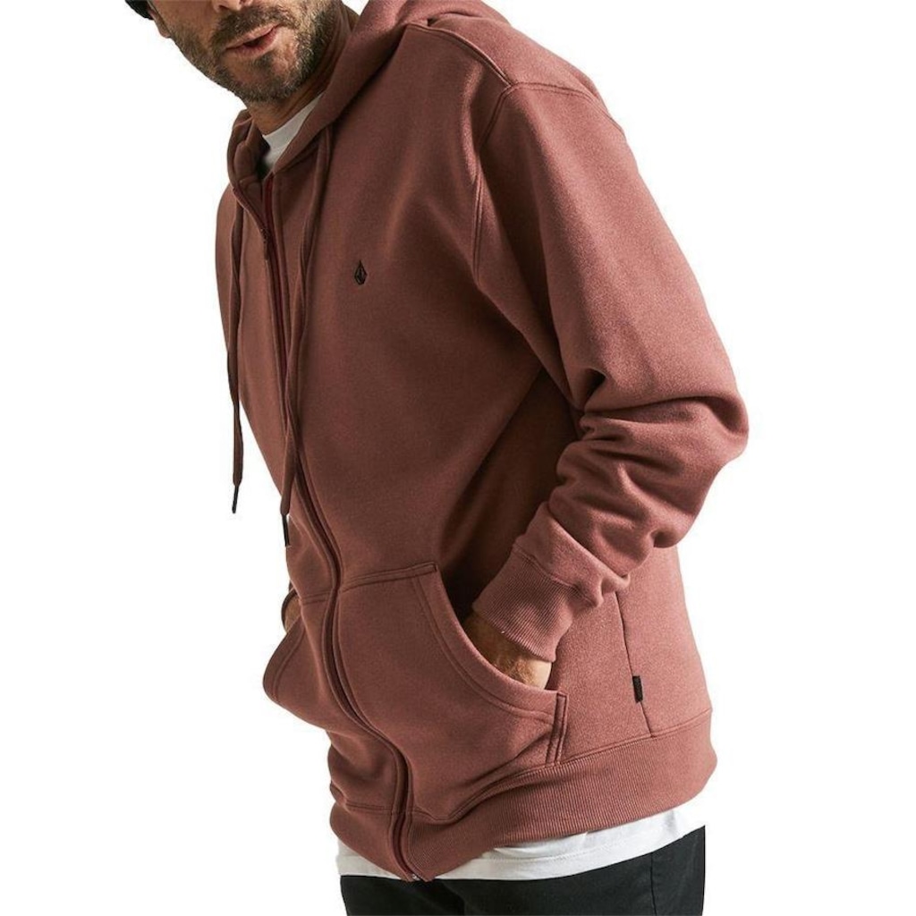 Imagem 3 do produto Jaqueta com Capuz Volcom Aberto Single Stone -Masculino
