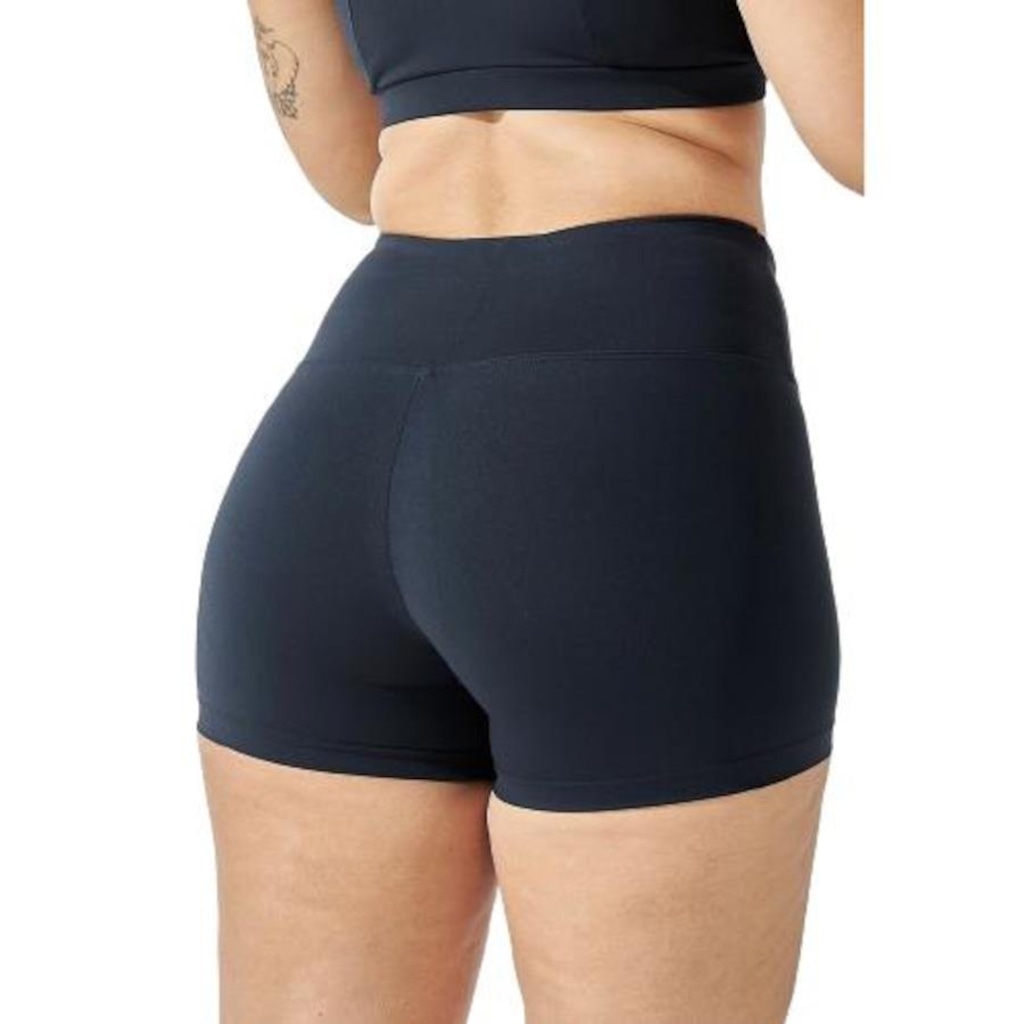 Imagem 2 do produto Kit 02 Shorts Belmento Suplex Legging Academia Cós Alto - Feminino