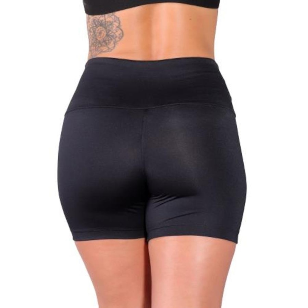 Imagem 3 do produto Kit 02 Shorts Belmento Suplex Legging Academia Cós Alto - Feminino