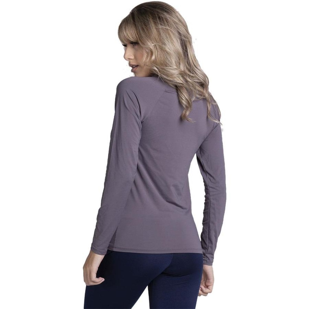Imagem 2 do produto Camiseta Térmica de Compressão Vekyo Segunda Pele Proteção UV - Feminina