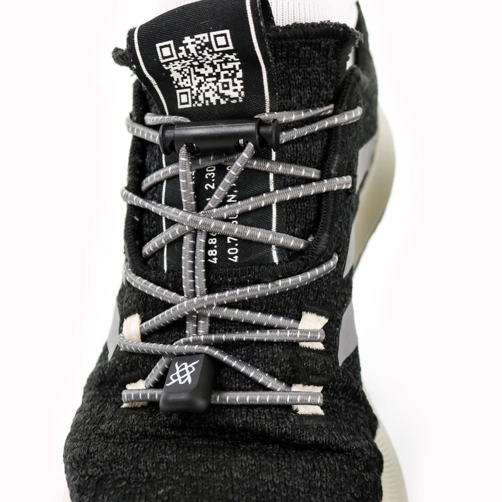Imagem 3 do produto Cadarço Elástico HUPI LACES Corrida Colorido - Kit 04 Pares