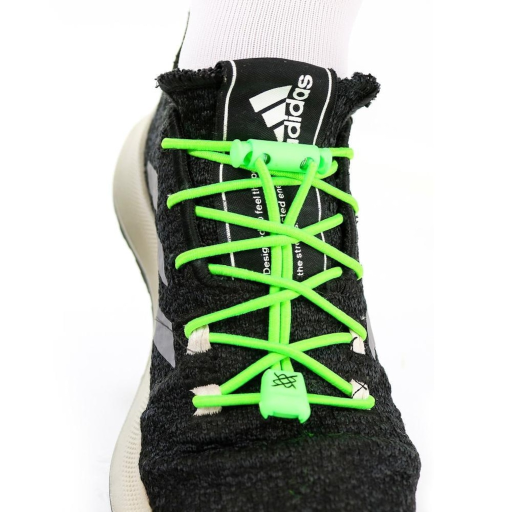 Imagem 5 do produto Cadarço Elástico HUPI LACES Corrida Colorido - Kit 04 Pares