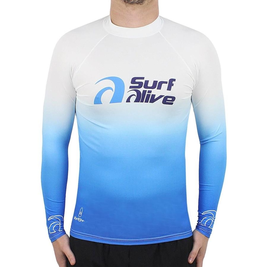 Imagem 2 do produto Camisa de Surf Manga Longa Surf Classic Surf Alive UPF50+ - Masculino