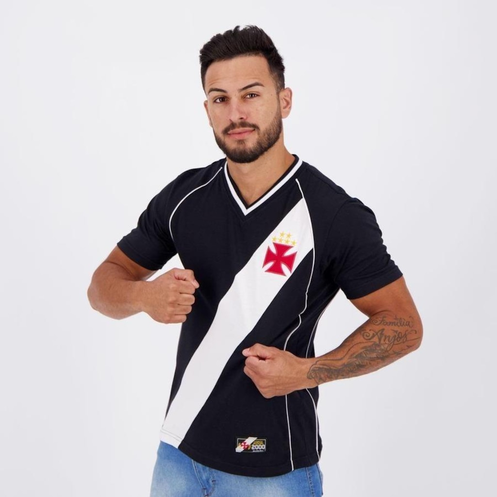 Imagem 5 do produto Camisa do Vasco da Gama Retrô 2000 Brasileiro - Masculina