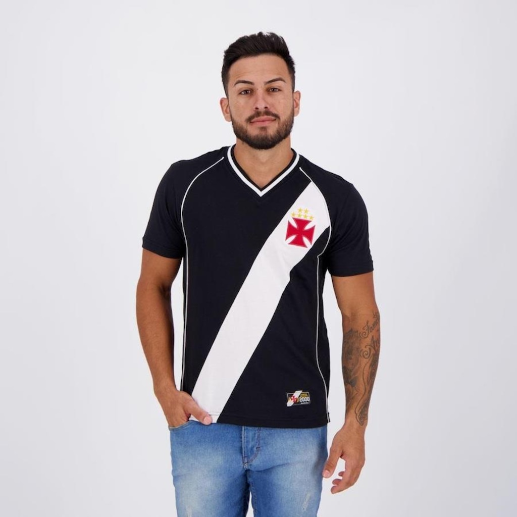 Imagem 1 do produto Camisa do Vasco da Gama Retrô 2000 Brasileiro - Masculina