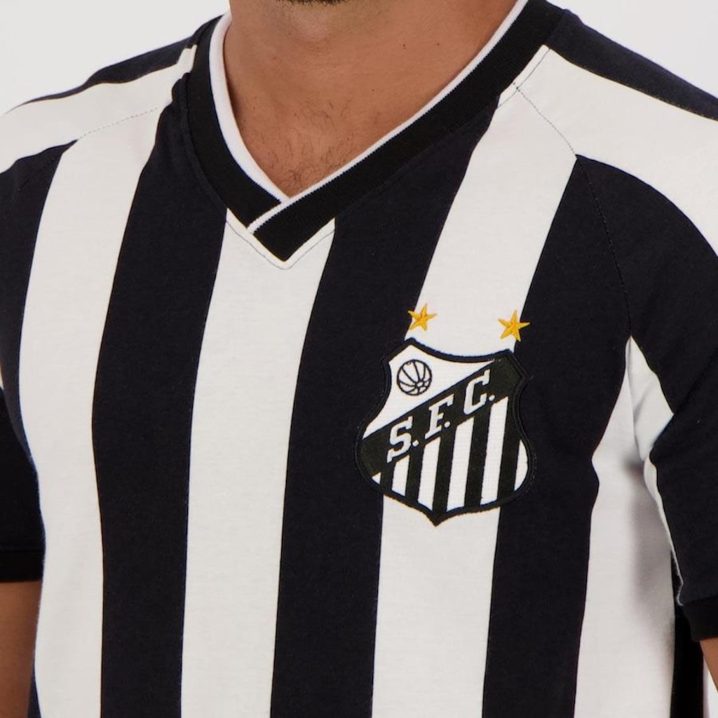 Imagem 4 do produto Camisa Santos Futfanatics Retrô Campeão Brasileiro 2002 - Masculina