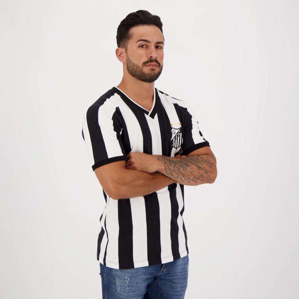 Imagem 5 do produto Camisa Santos Futfanatics Retrô Campeão Brasileiro 2002 - Masculina