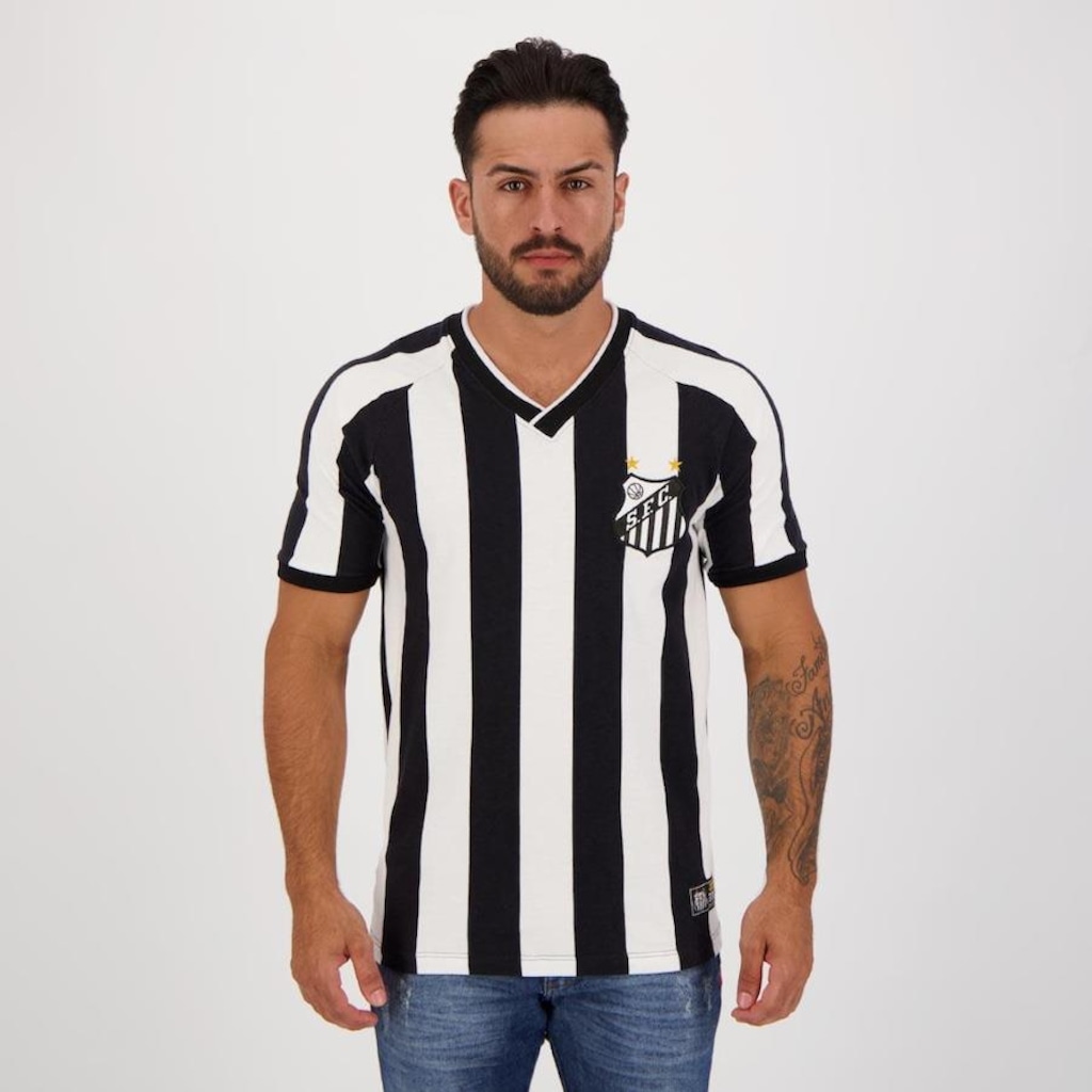 Imagem 1 do produto Camisa Santos Futfanatics Retrô Campeão Brasileiro 2002 - Masculina