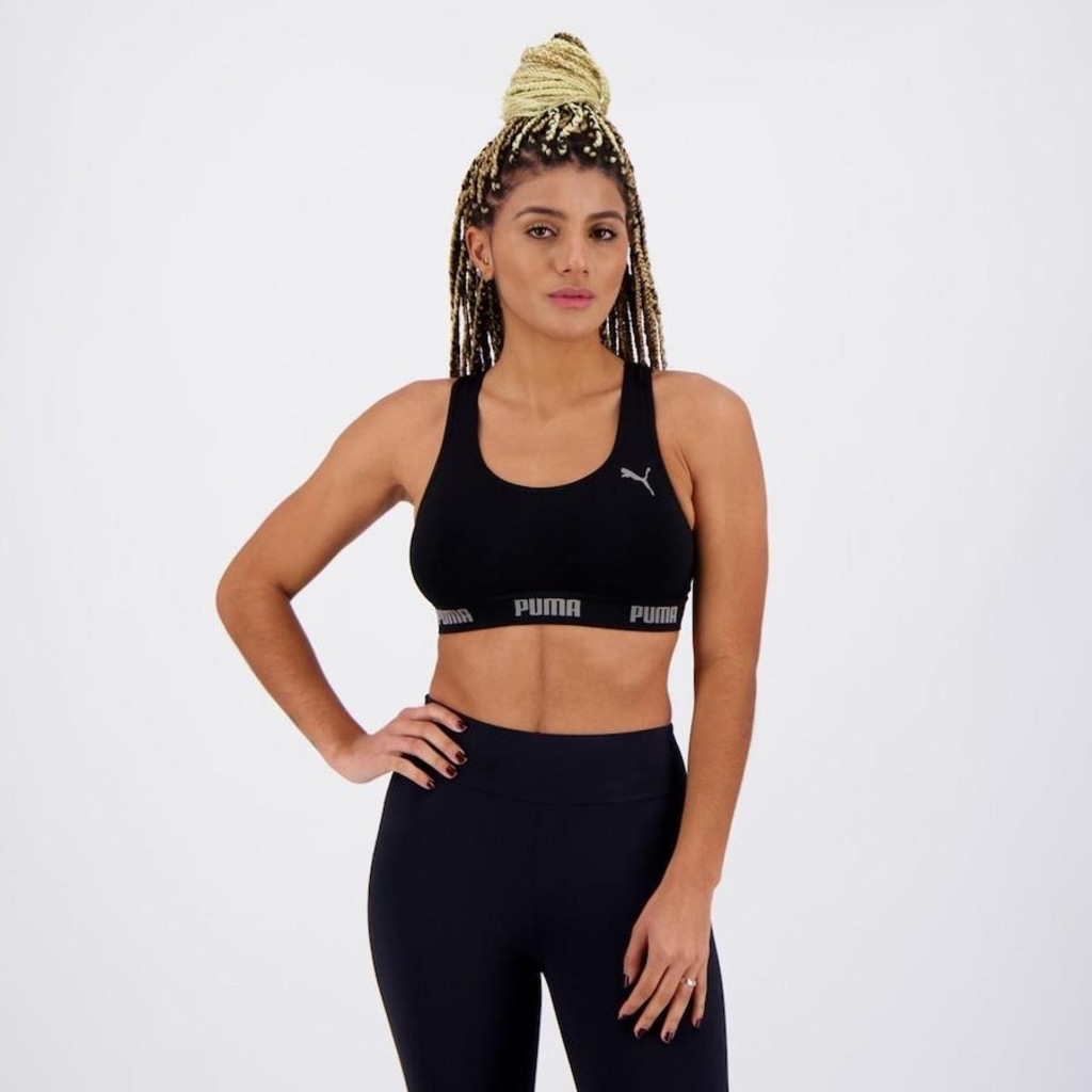 Imagem 3 do produto Kit Tops Puma Sem Costura com 2 Unidades - Feminino
