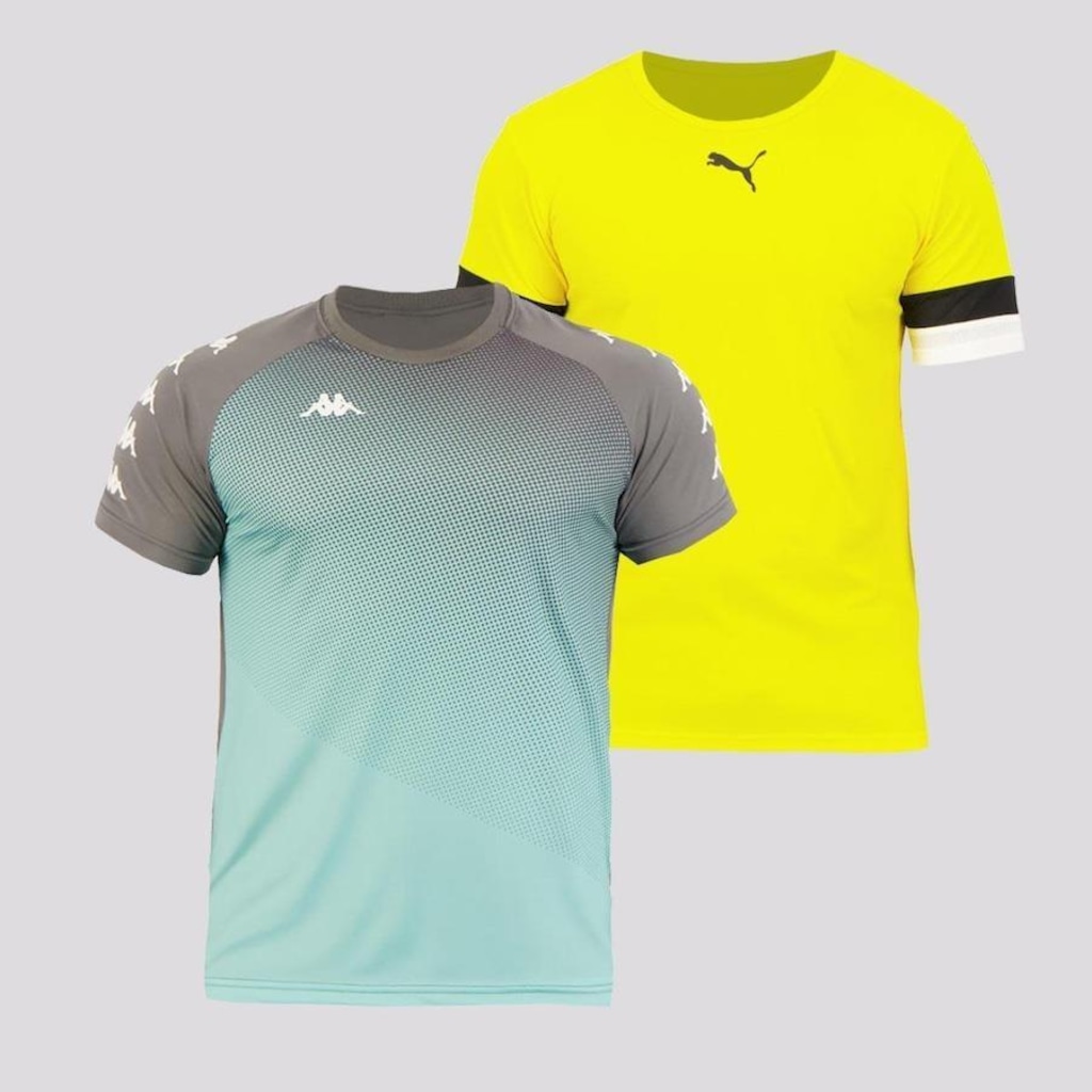 Imagem 1 do produto Camiseta Puma + 1 Camiseta Kappa - Masculino