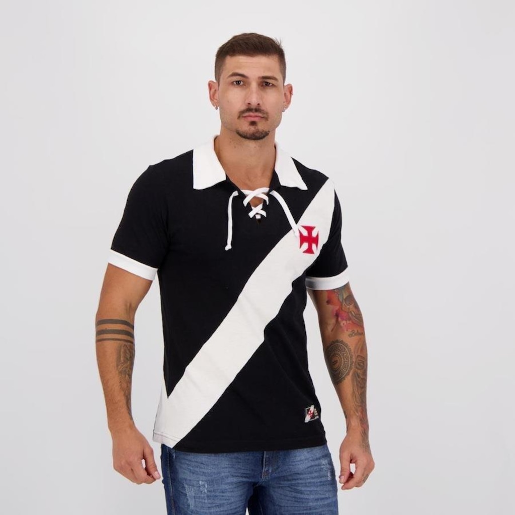 Imagem 2 do produto Camisa do Vasco da Gama Retrô Cordinha - Masculina
