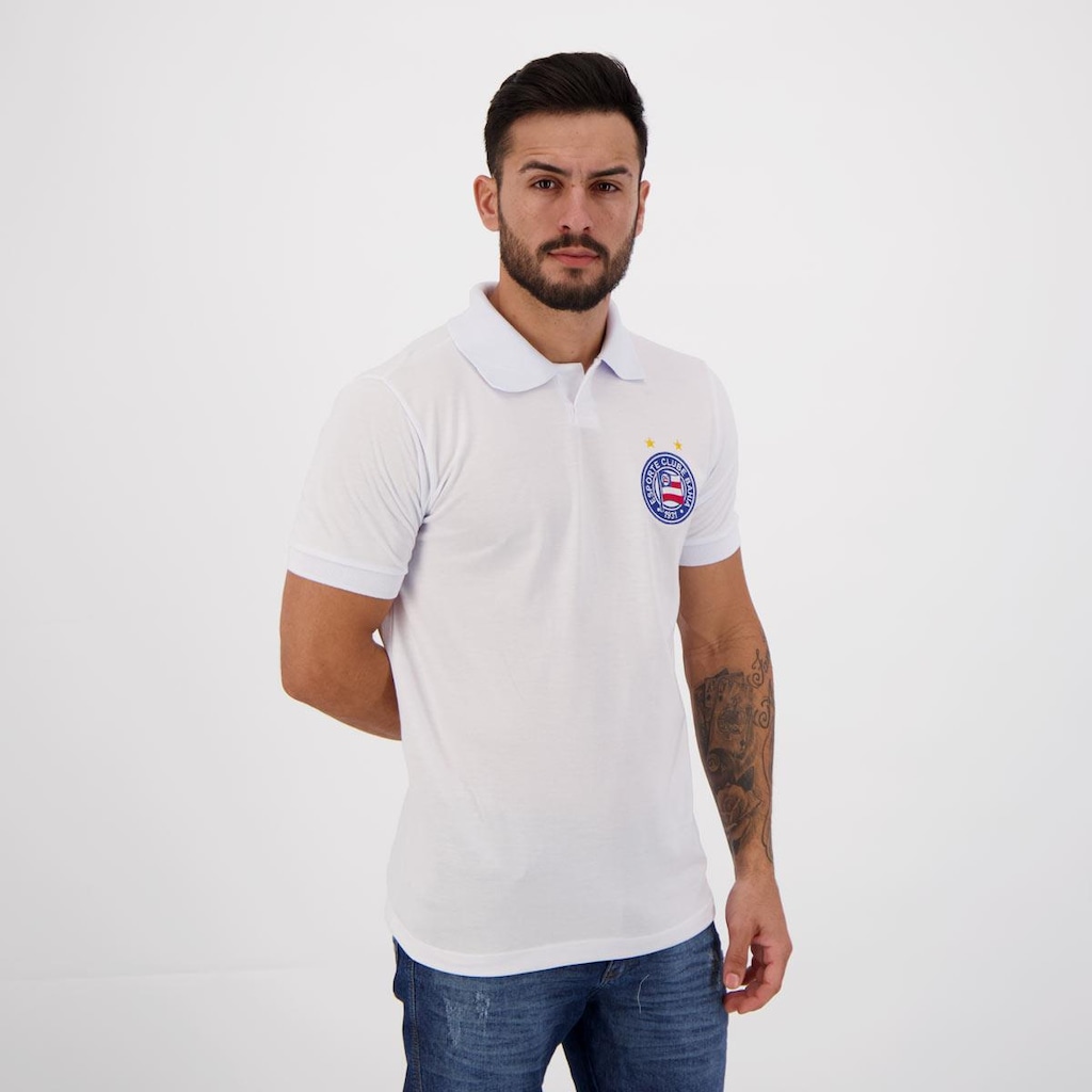 Imagem 5 do produto Camisa Polo Bahia Futfanatics Retrô II - Masculina