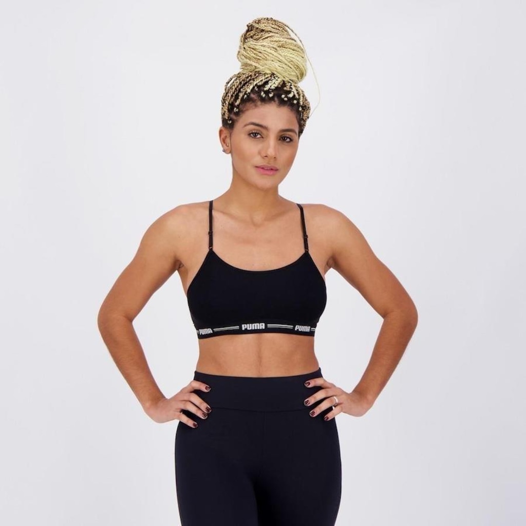 Imagem 2 do produto Top Fitness Puma Modal Stretch - Adulto - 3 unidades