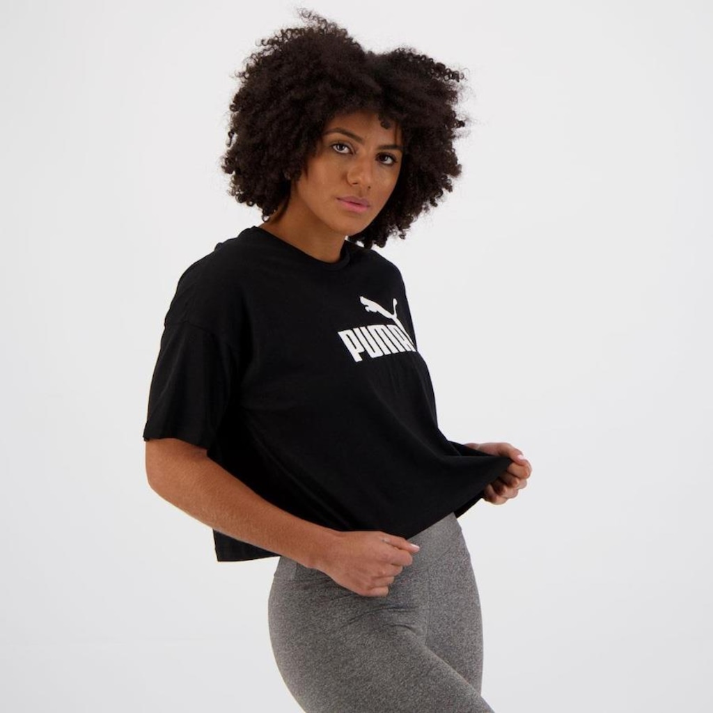 Imagem 2 do produto Camiseta Cropped Puma Ess Logo - Feminina