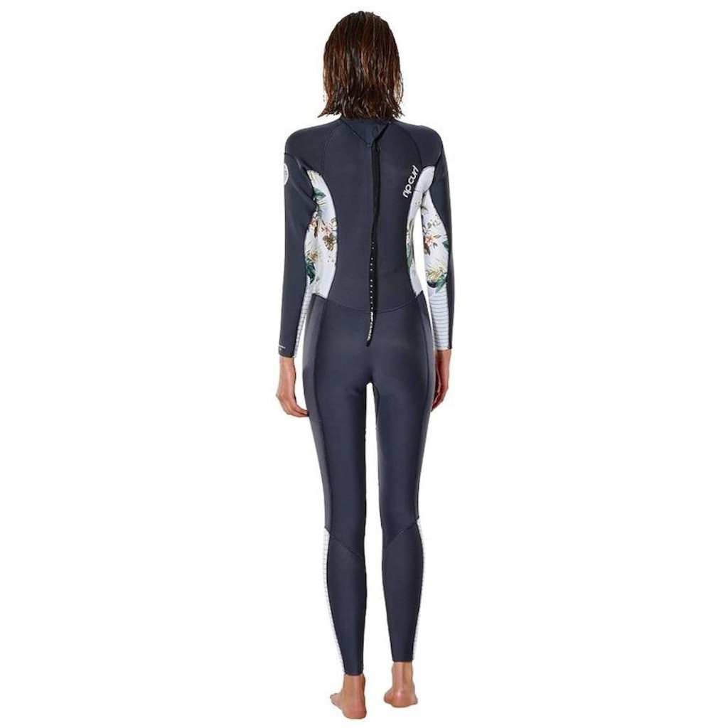Imagem 2 do produto Long John Rip Curl Dawn Patrol 3/2 Zip Charcoal - Feminino