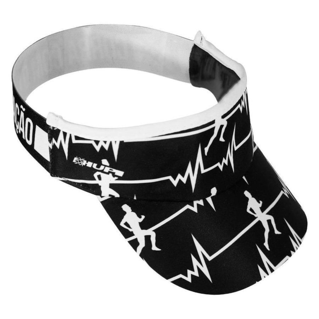 Imagem 2 do produto Kit 1 Viseira de Corrida e 1 Cadarço Elástico Hupi Run Beats