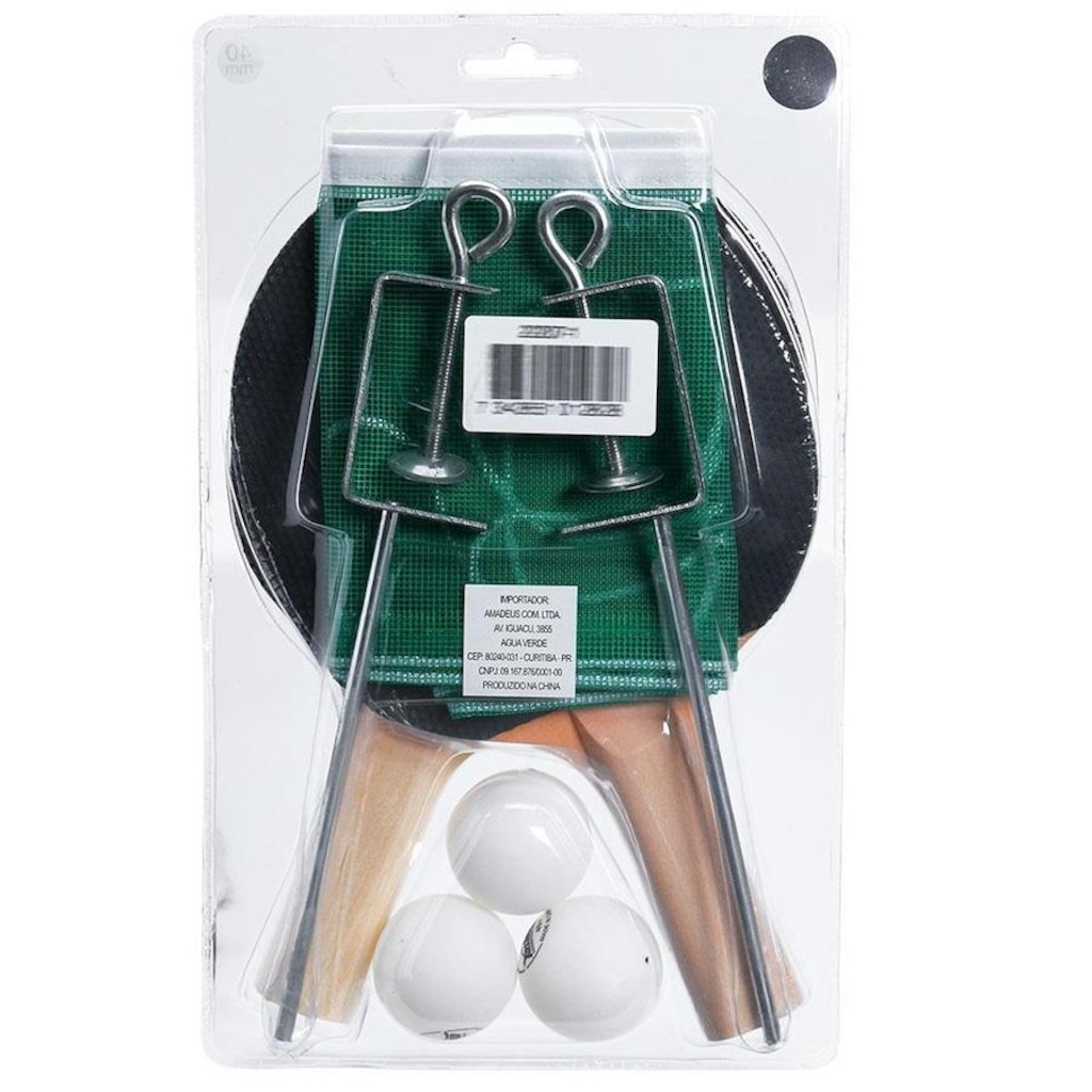 Imagem 5 do produto Kit Tênis de Mesa Yashima Clássica com 02 Raquetes 03 Bolas Rede e Suporte
