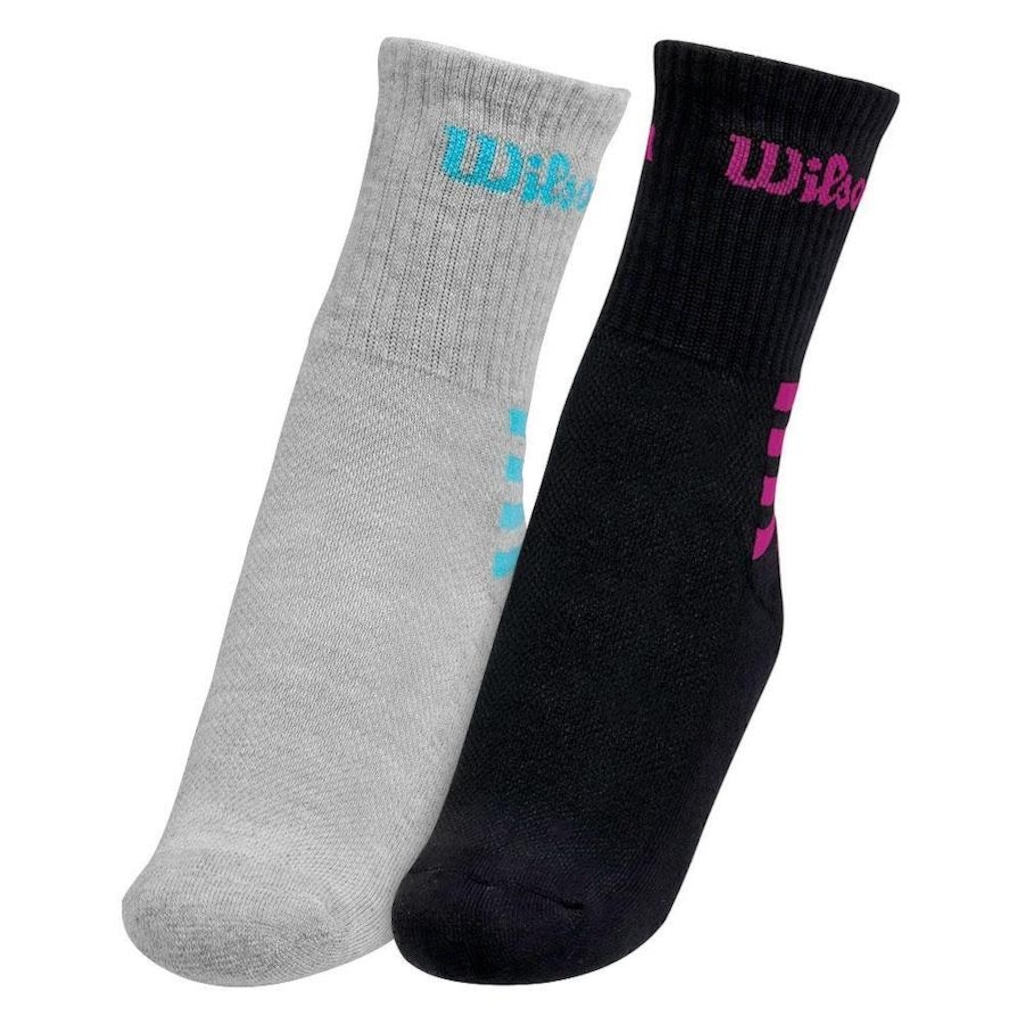 Imagem 4 do produto Kit de Meias Wilson B1412403PTCZ com 02 Pares - 34 ao 38 - Adulto