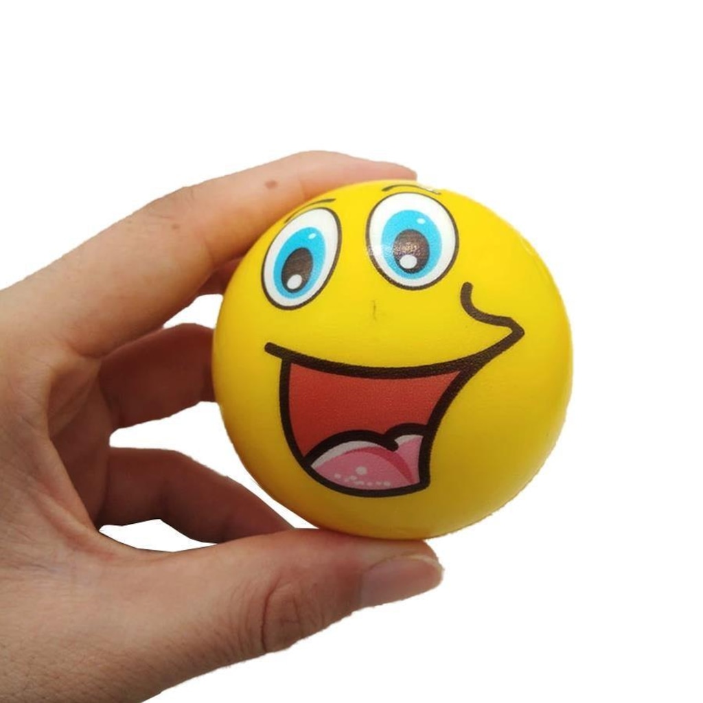 Imagem 2 do produto Bolinha Fortalecedora Gold Sports Emoji e Anti-Stress Soft