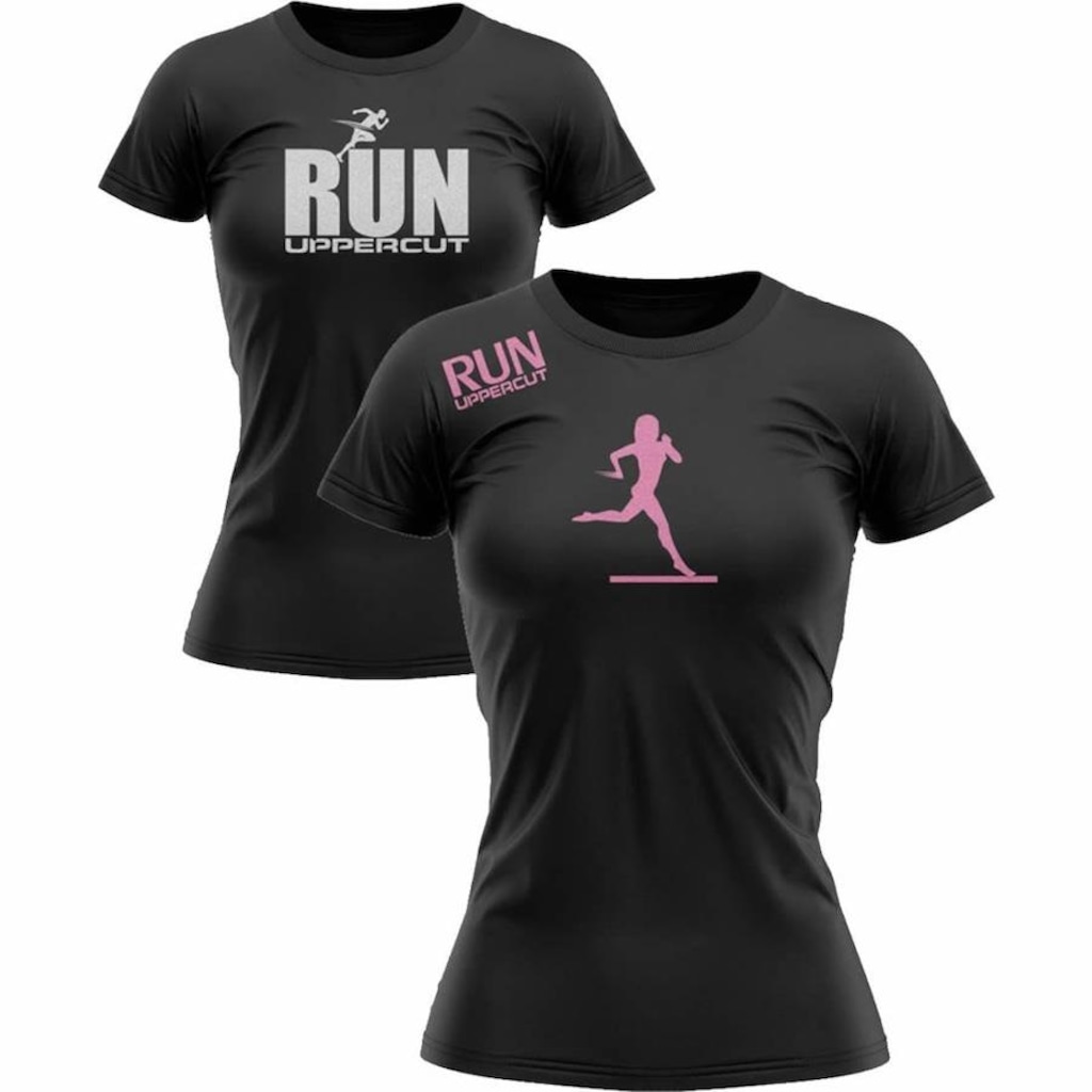 Imagem 1 do produto Kit de Camisetas Uppercut Running UV-50+ com 2 unidades - Feminina