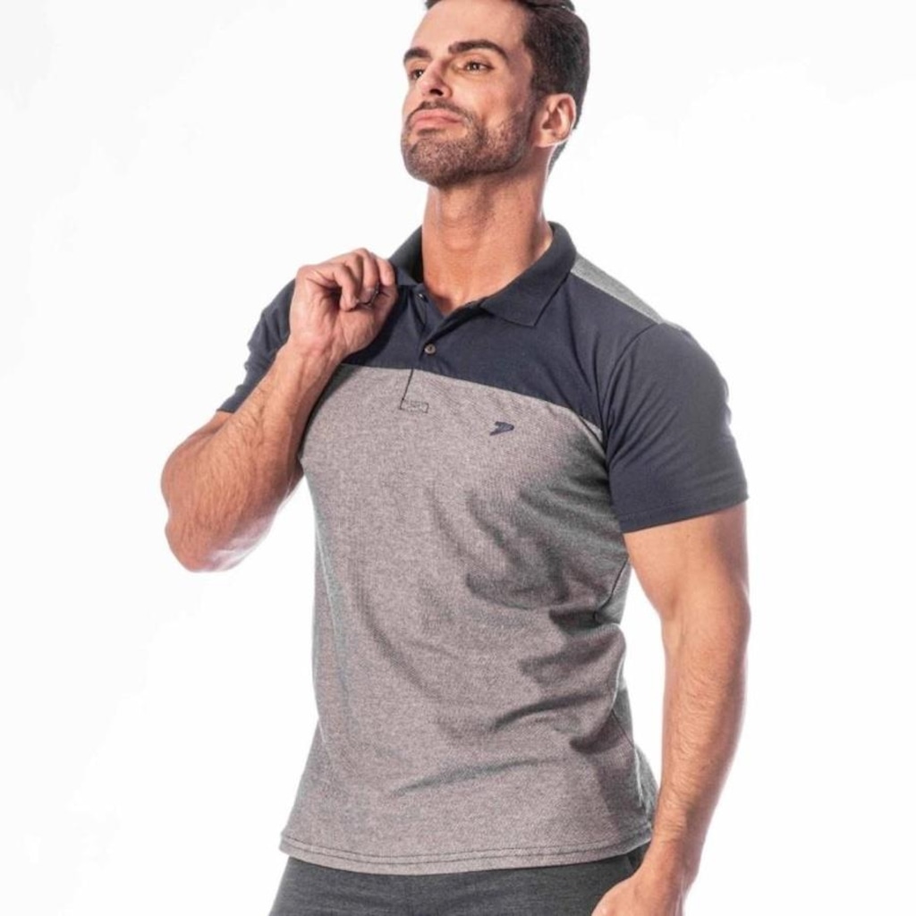 Imagem 2 do produto Camisa Polo Poker Piquet Com Recorte Scale - Masculina