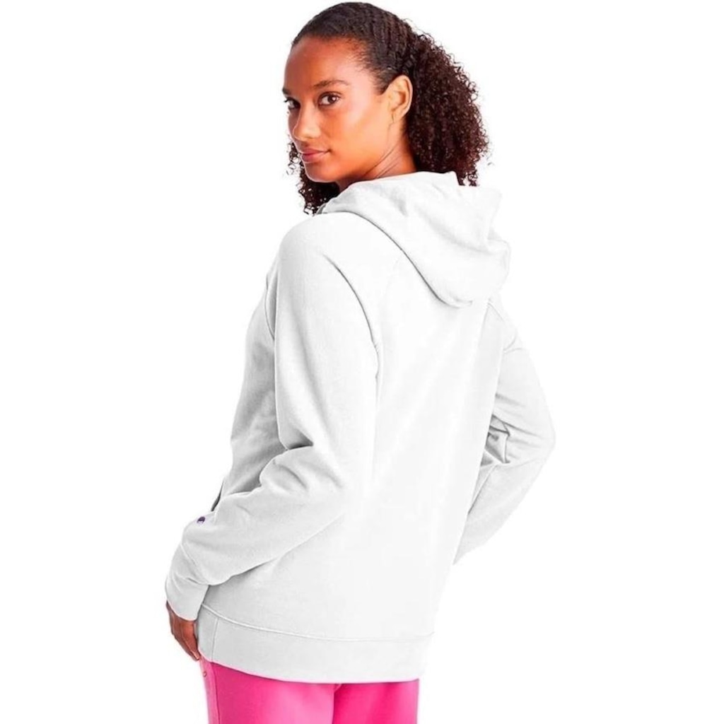Imagem 2 do produto Blusão de Moletom Champion com Capuz Canguru Graphic Script Logo - Feminino