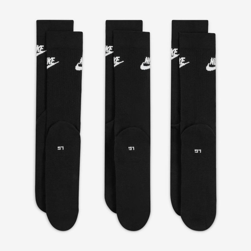 Imagem 3 do produto Meia Cano Alto Nike Sportswear Everyday Essential - 3 Pares - Adulto
