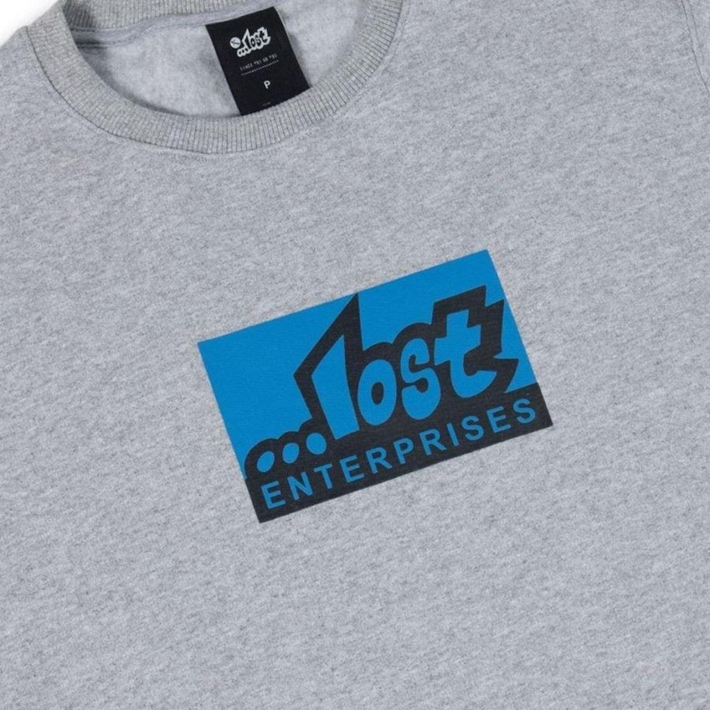 Imagem 2 do produto Blusão de Moletom Lost Careca Lost Enterprises - Masculino Cinza