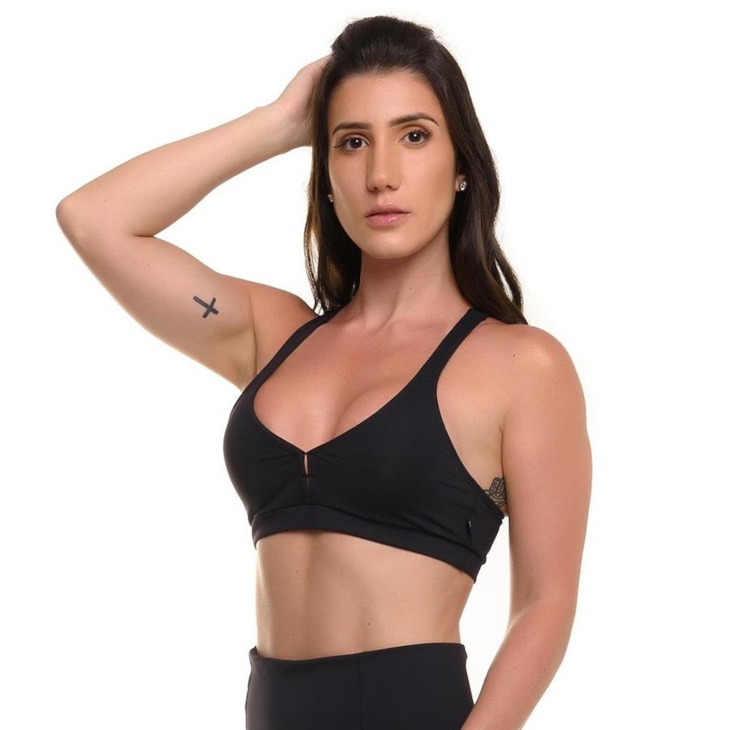 Imagem 2 do produto Top Sandy Fitness Power Preto Snd Fitness - Feminino